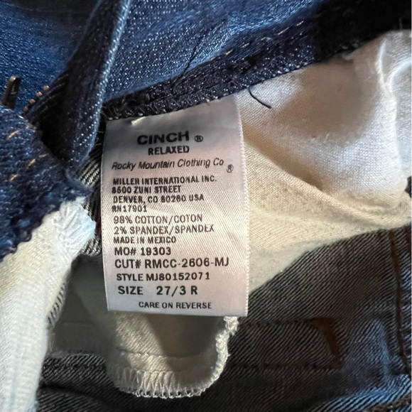 Cinch Women's Straight Leg Jeans - Dark Blue - Picture 4 of 6